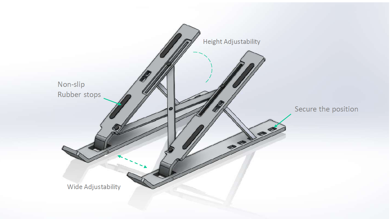 Ergonomic Laptop Stand slide 1