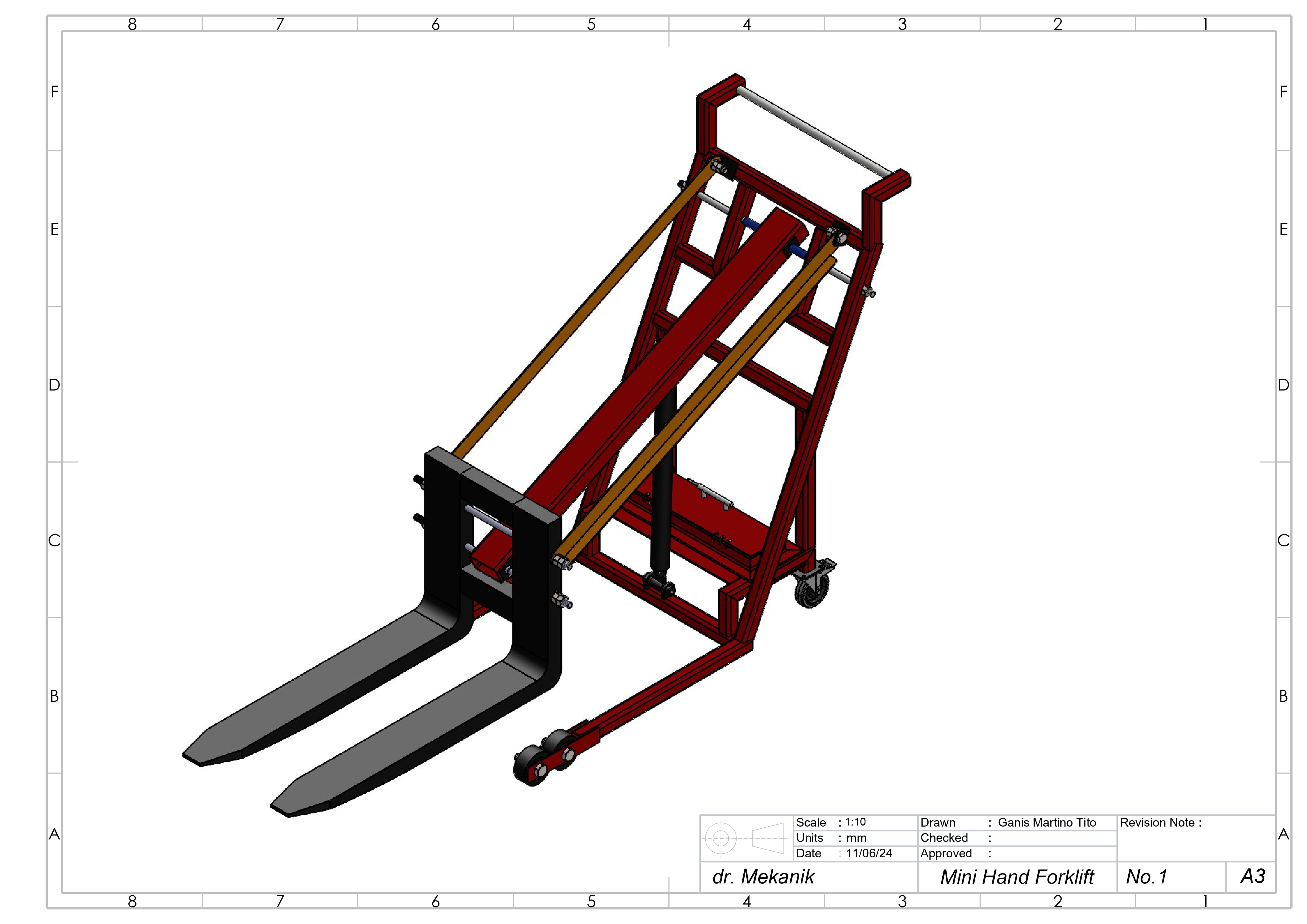 Mini Hand Forklift slide 1