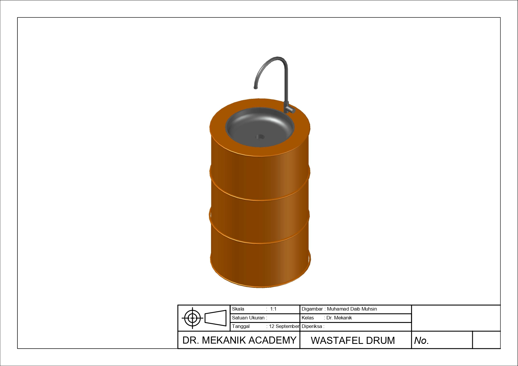 Design Wastafel Drum Portable slide 1