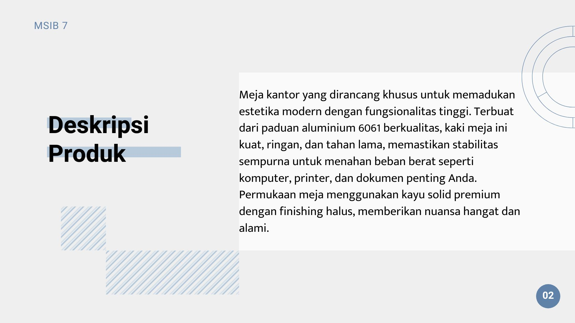 PEMILIHAN MATERIAL PADA DESAIN MEJA KANTOR slide 1