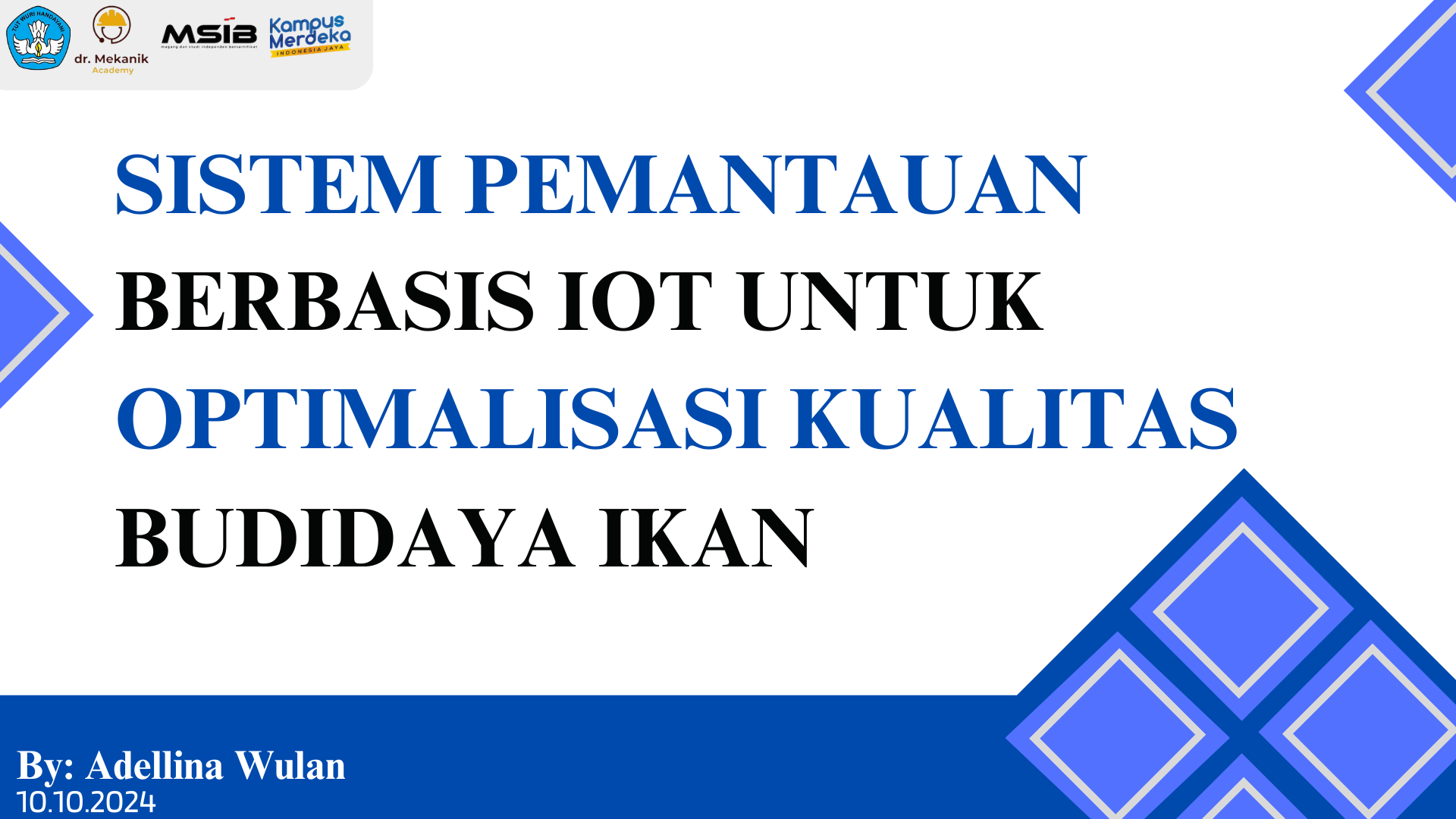 Sistem Pemantauan Kualitas Budidaya Ikan Tambak slide 1