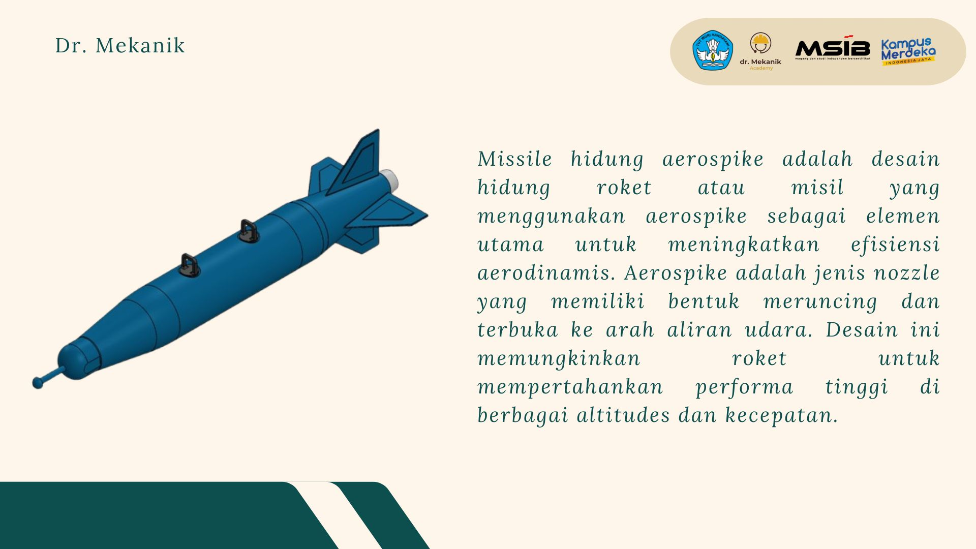 Perancangan Missile Aerospike slide 1