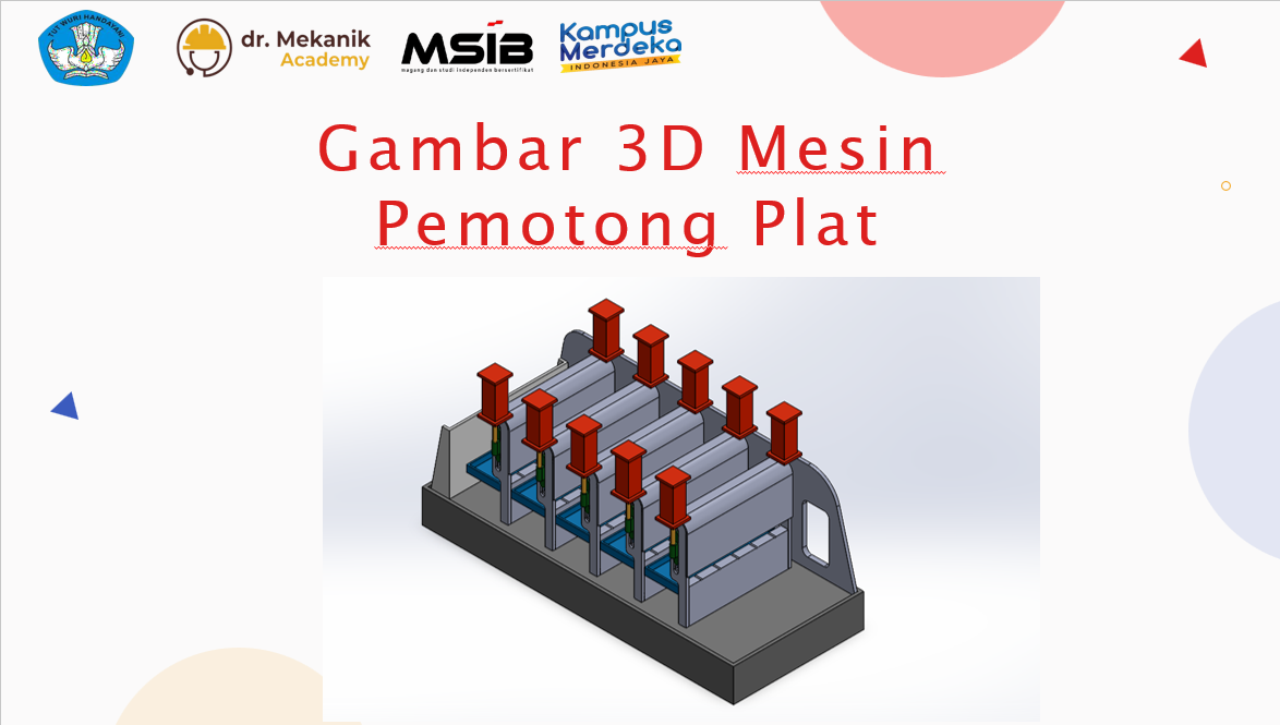 Design Inovasi Mesin Pemotong Plat slide 1