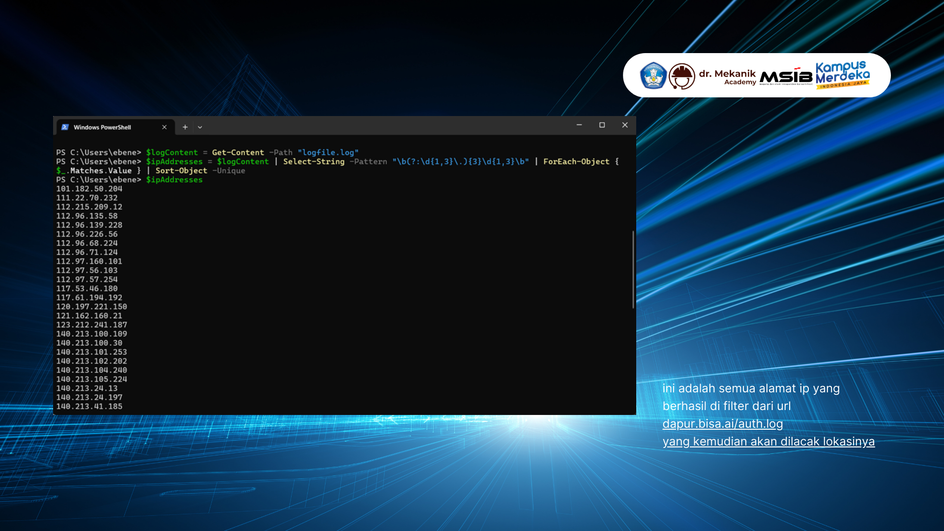 LACAK LOKASI DARI IP ADDRESS slide 2