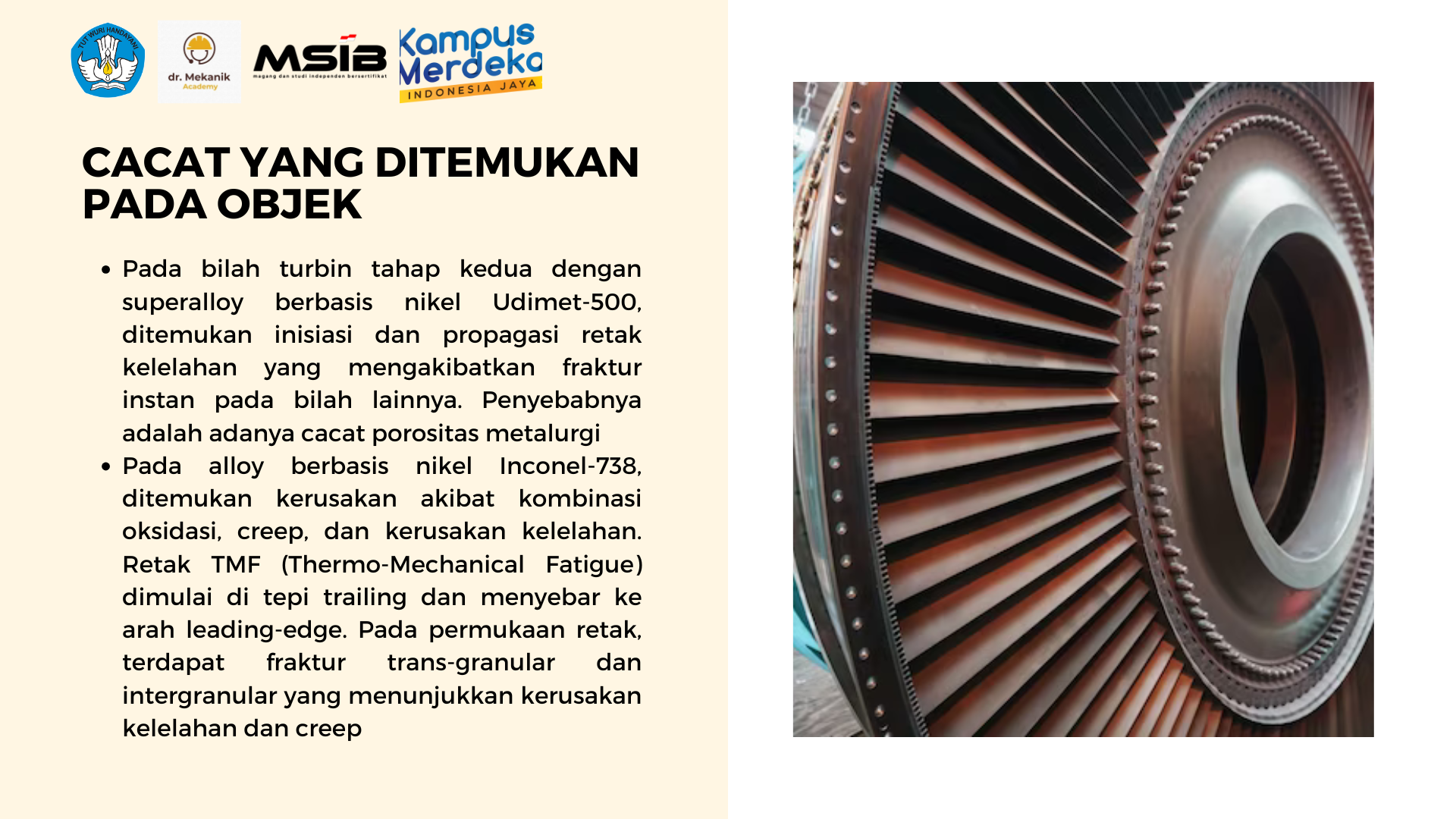 REVIEW JURNAL ANALISIS KEGAGALAN TURBIN PESAWAT slide 2