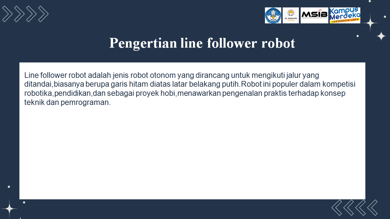 MERANCANG ROBOT LINE FOLLOWER slide 1