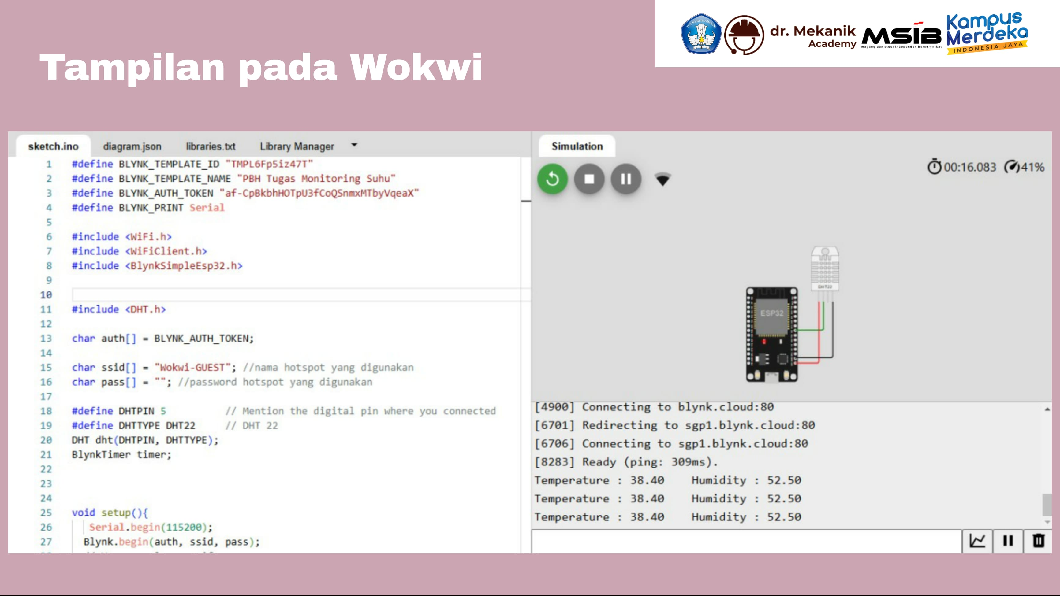 Monitoring Suhu dan Kelembapan slide 2