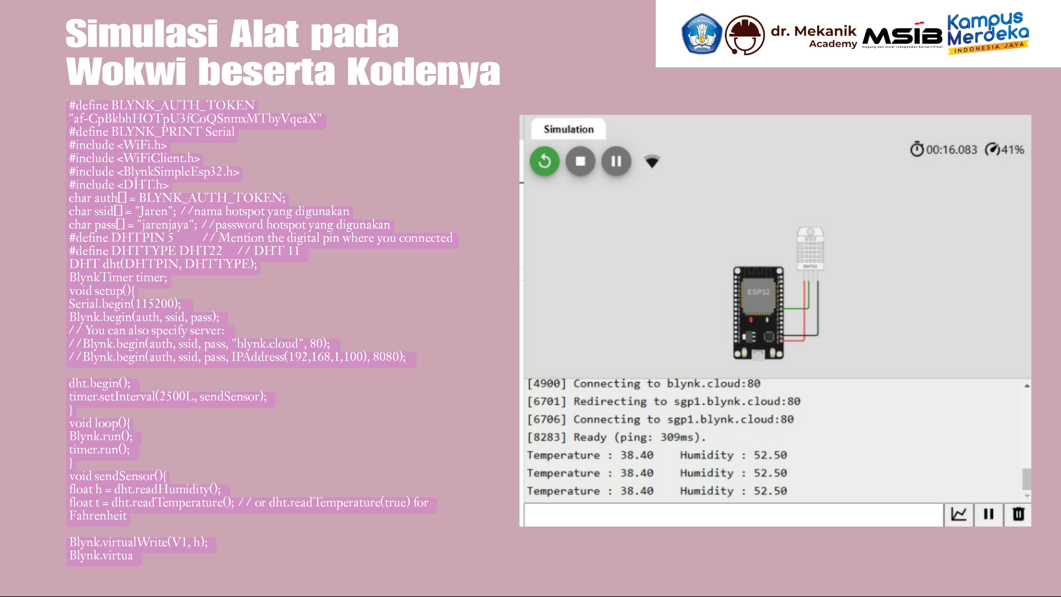 Monitoring Suhu dan Kelembapan slide 1