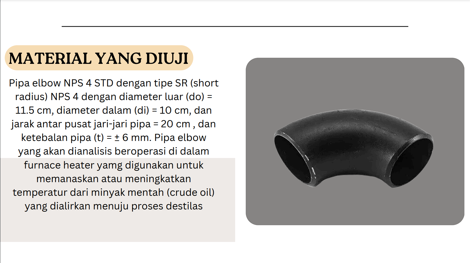 Analisis Kegagalan pipa Elbow pada Furnace slide 1