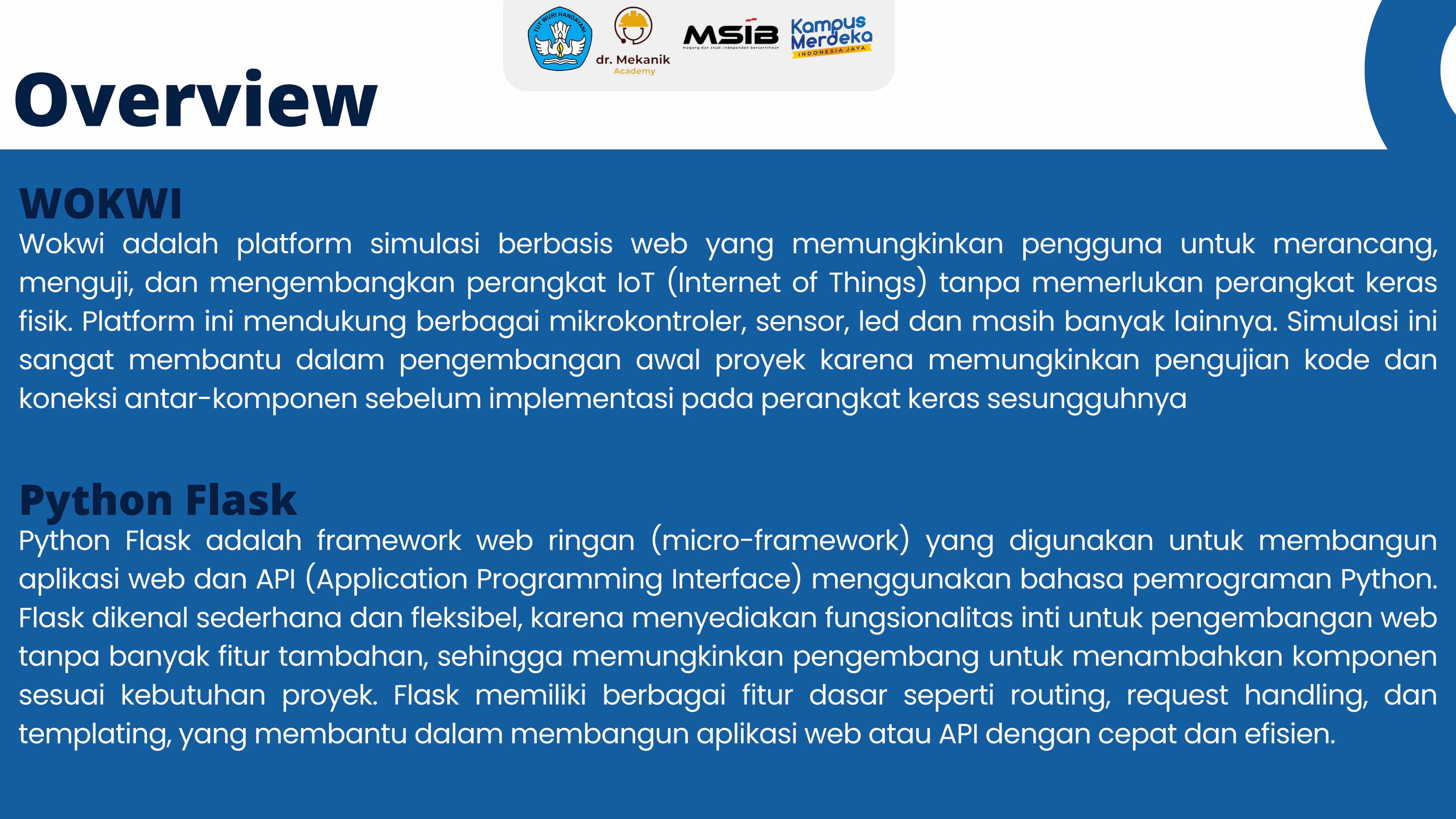 Implementasi Backend dengan Python Flask dan Front slide 3