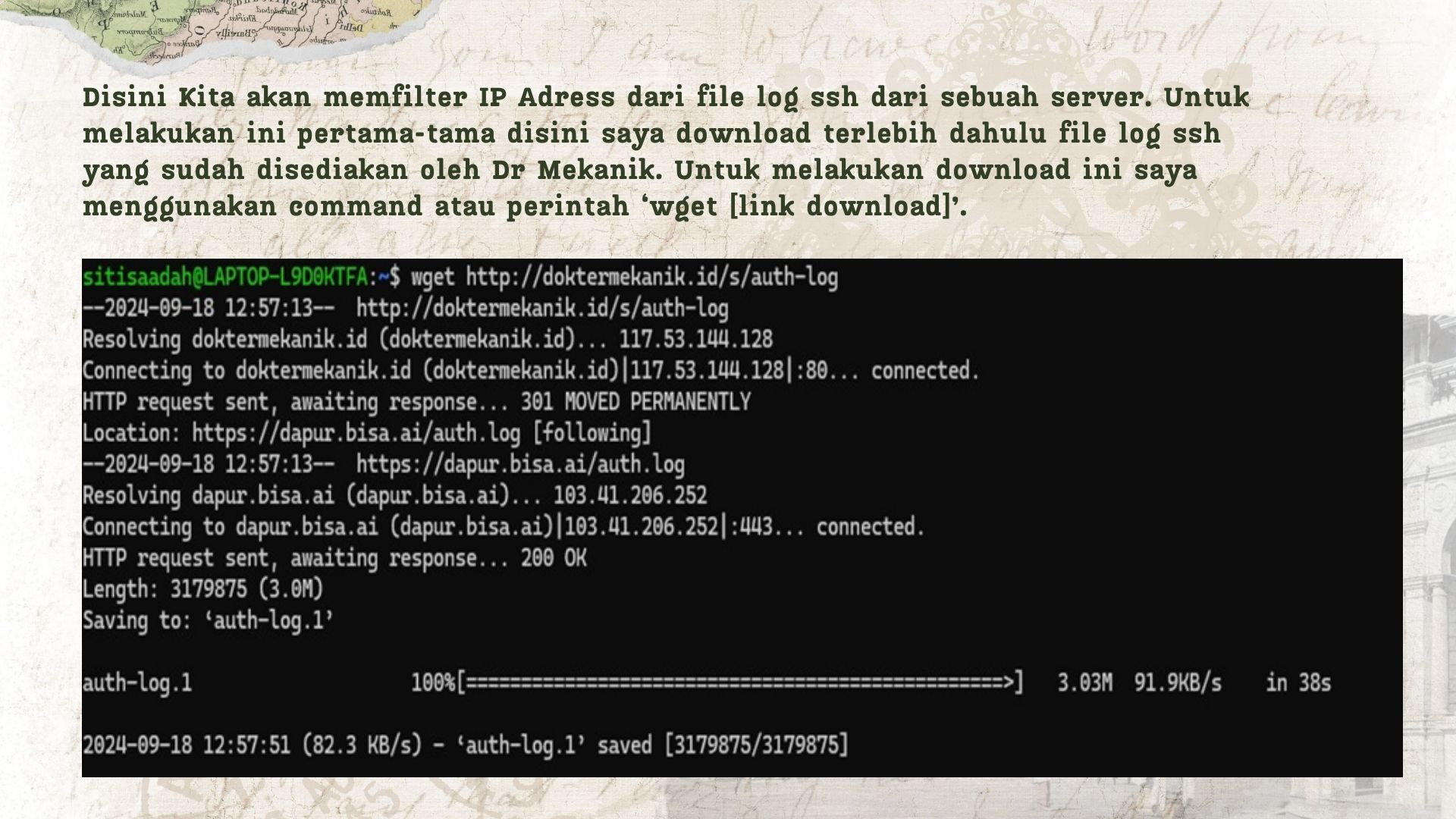 Filter Data IP dari Log SSH dan Melacak IP Address slide 1