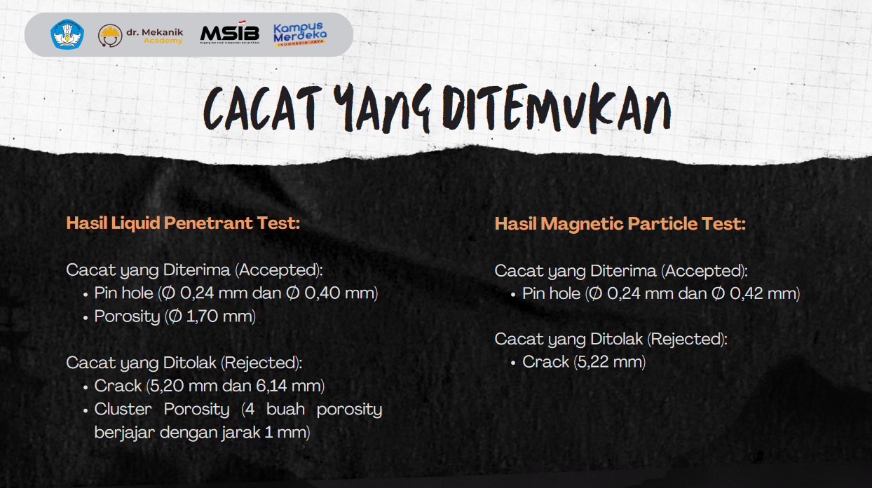 Analisa Kegagalan Hasil Pengelasan Pipa Dengan NDT slide 2