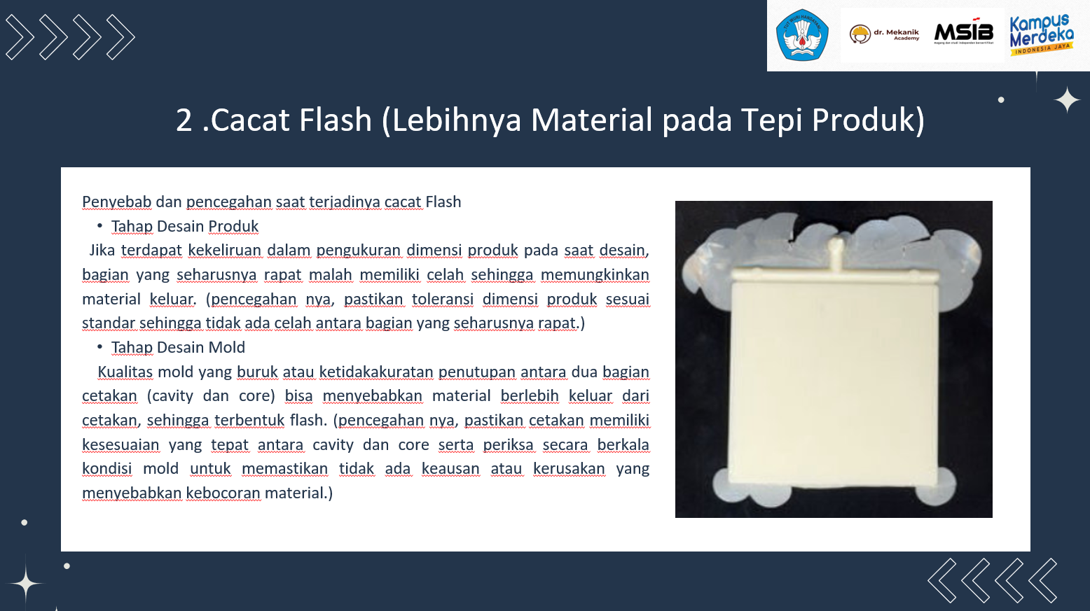 contoh-contoh cacat pada produk slide 2