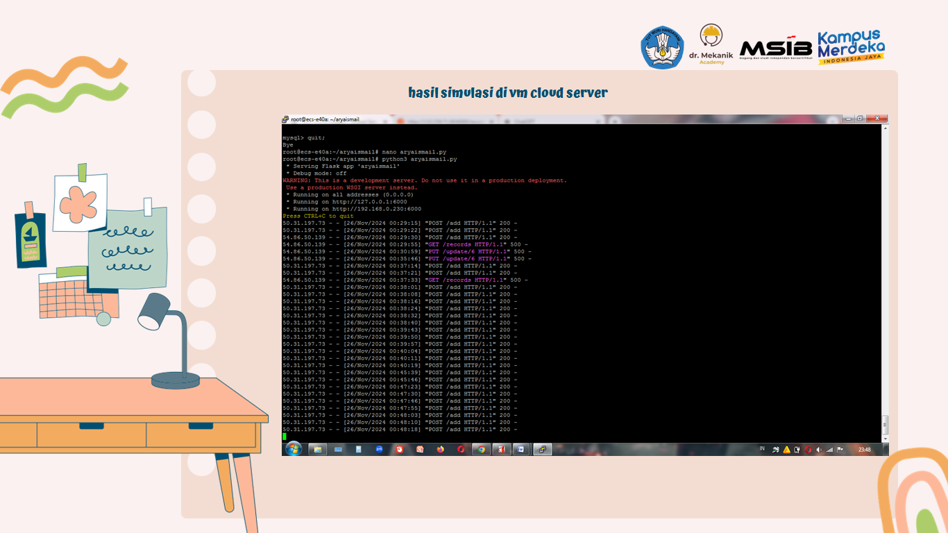 Membuat aplikasi backend sederhana dengan dht22 slide 2