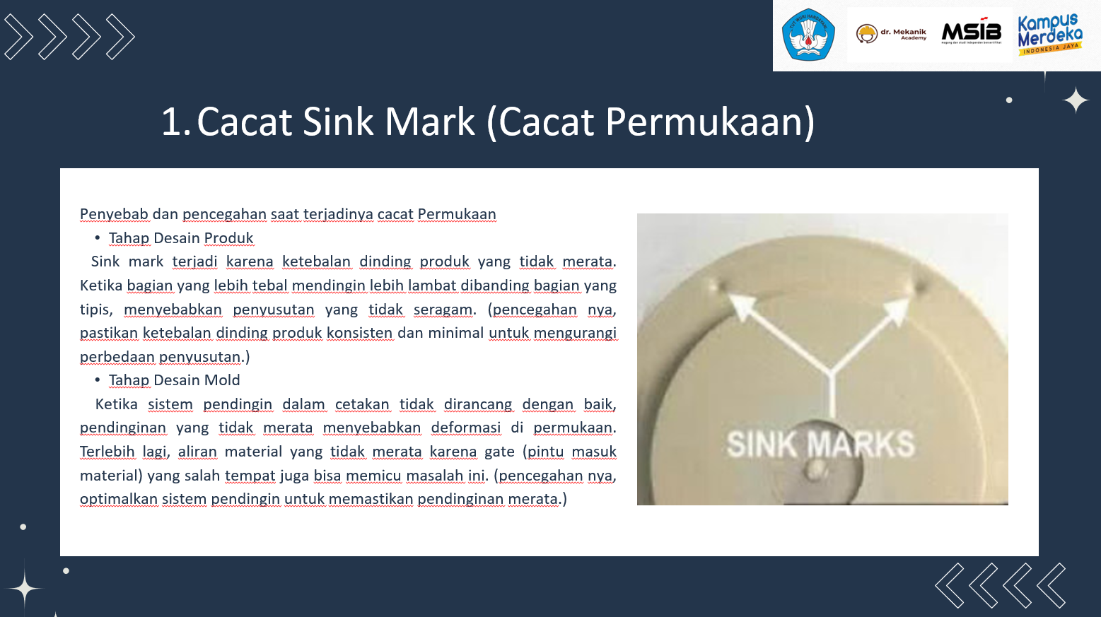 contoh-contoh cacat pada produk slide 1
