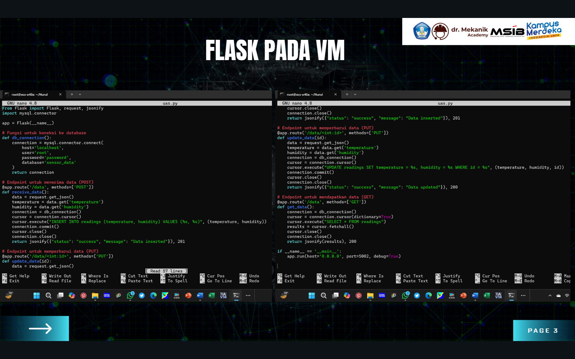 Python Backend dan Frontend untuk IoT Monitoring slide 2