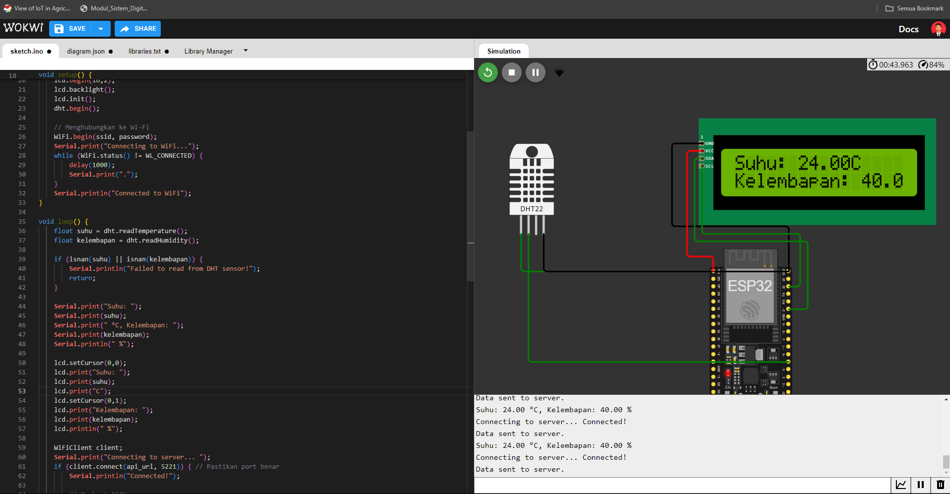 Integrasi Frontend Wokwi dengan  Backend MySQL slide 1