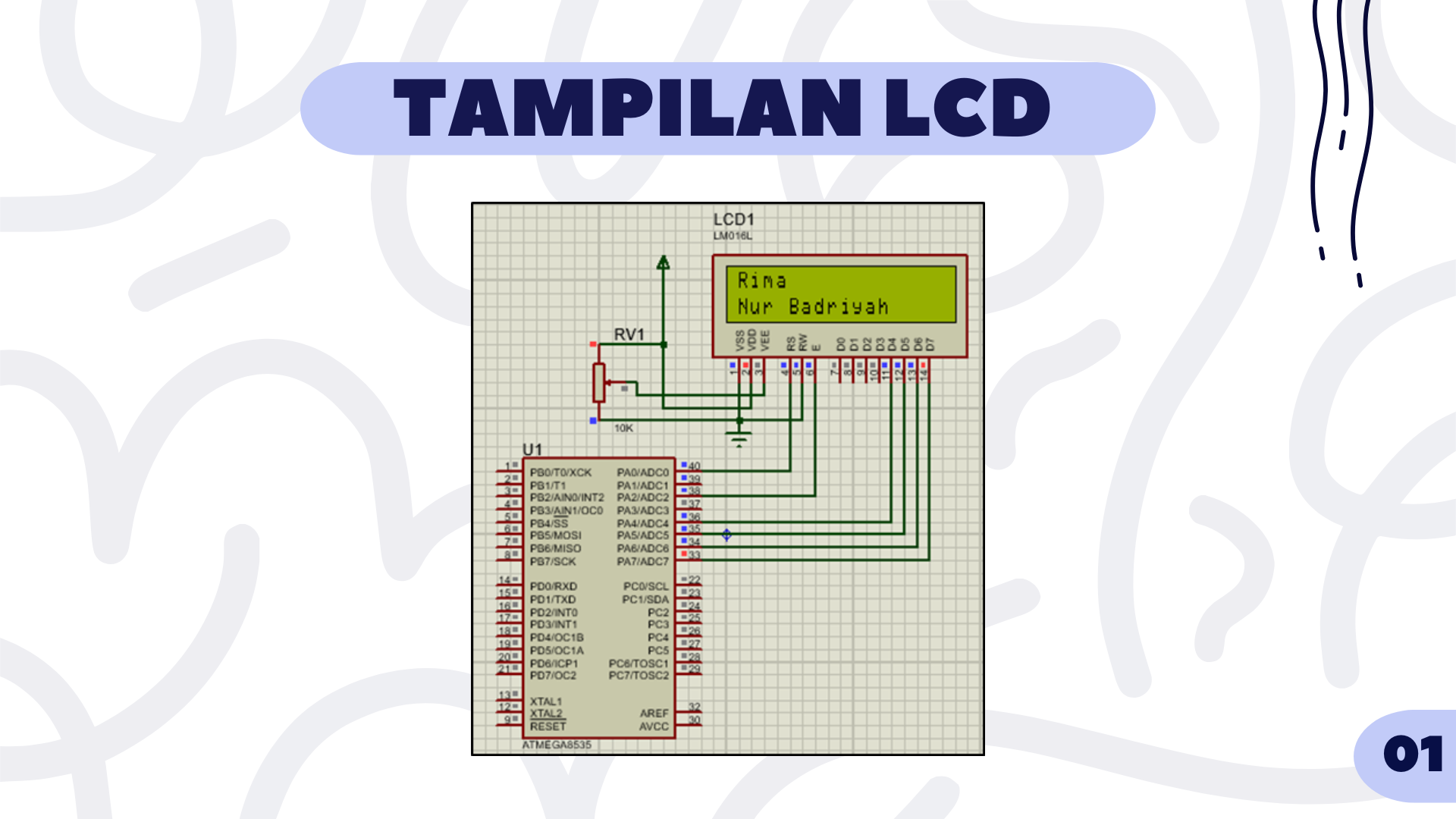 LCD PROGRAMMING dengan CodeVision AVR dan Proteus slide 2