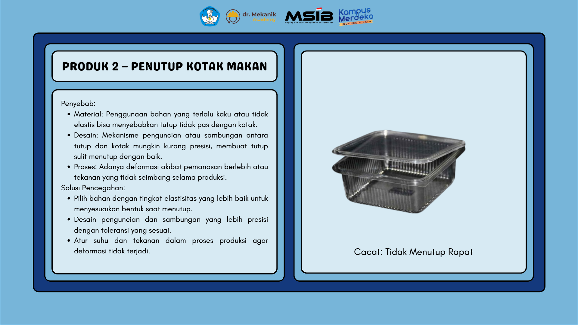 Analisis Kecacatan pada Produk slide 2