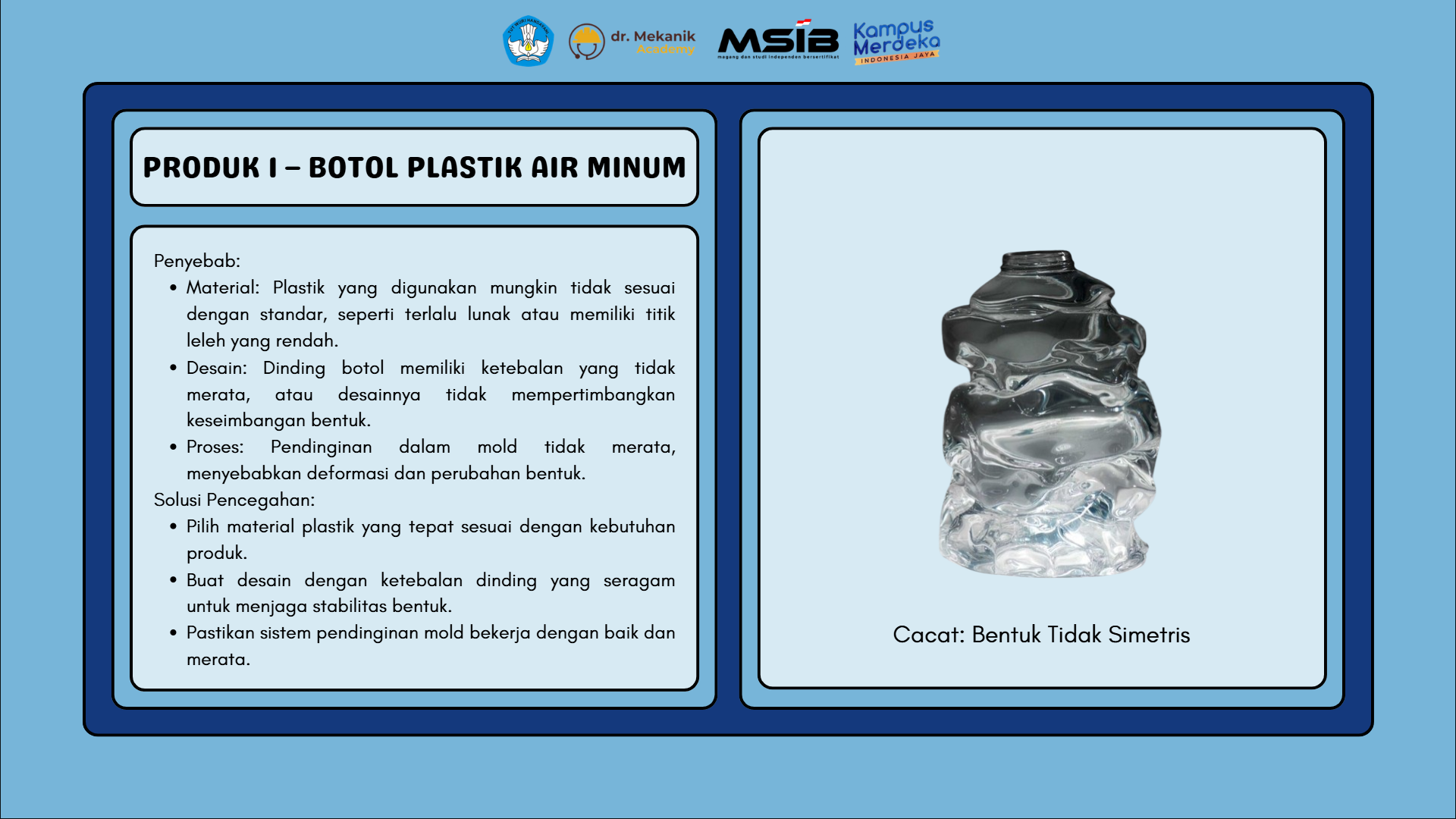 Analisis Kecacatan pada Produk slide 1