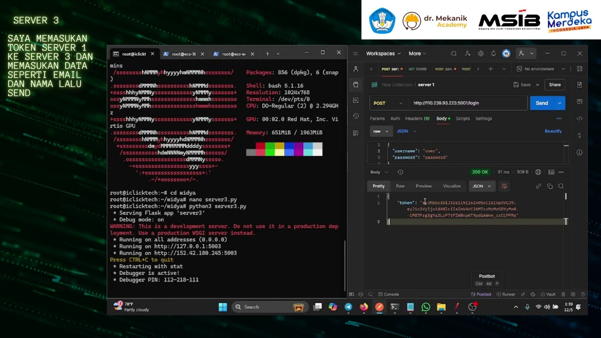 Rancangan 3 Server Dengan API, JWT, dan AES slide 3
