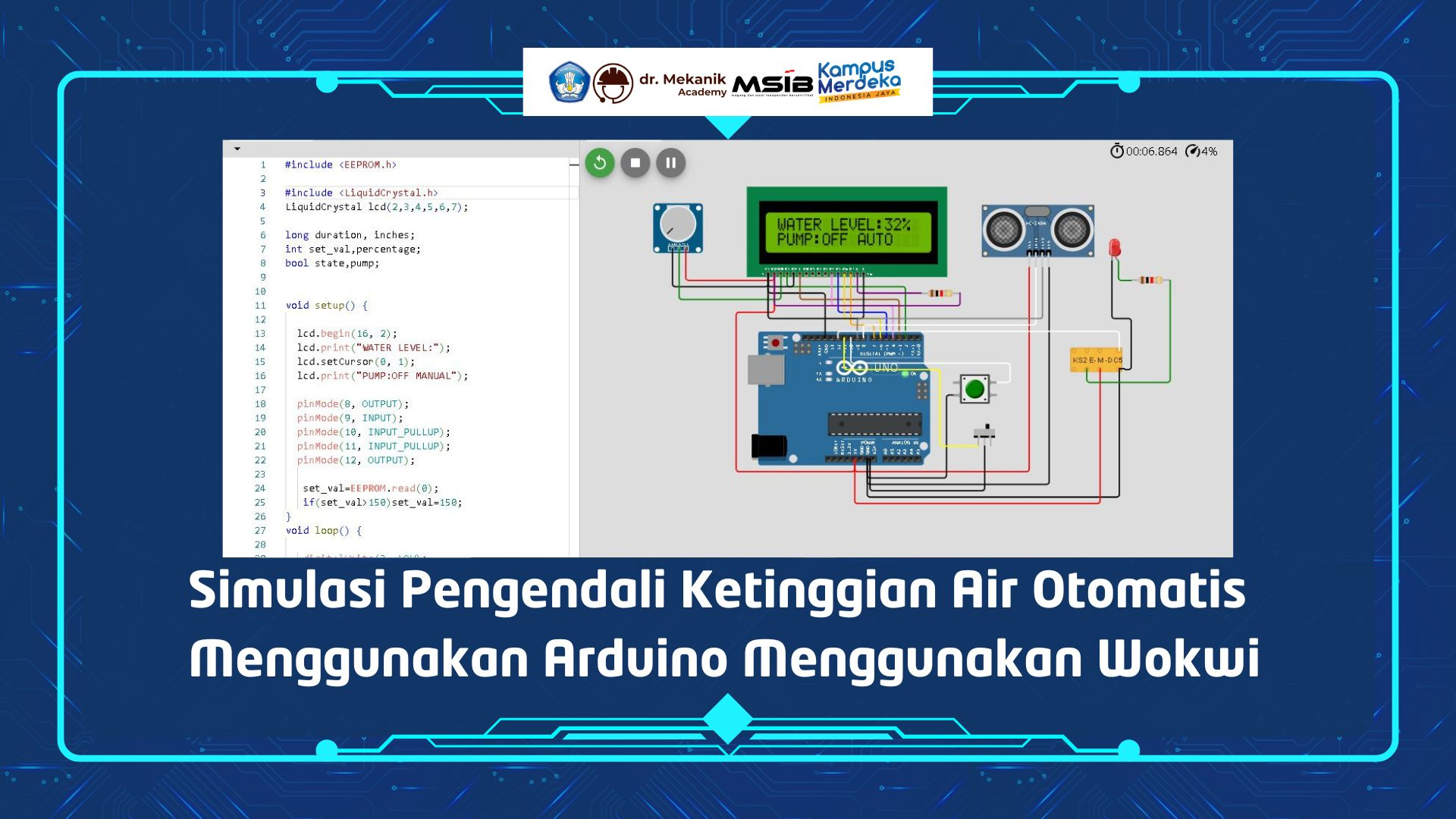 Pengendali Ketinggian Air Otomatis dengan Arduino slide 3