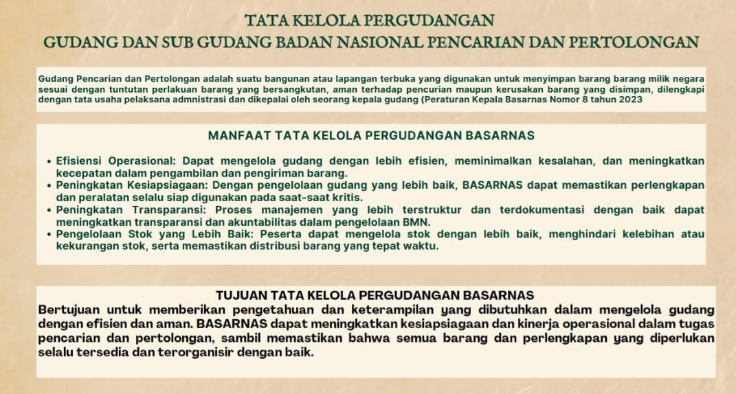 PELATIHAN MANAJEMEN PERGUDANGAN slide 3
