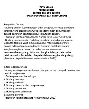 PELATIHAN MANAJEMEN PERGUDANGAN slide 2