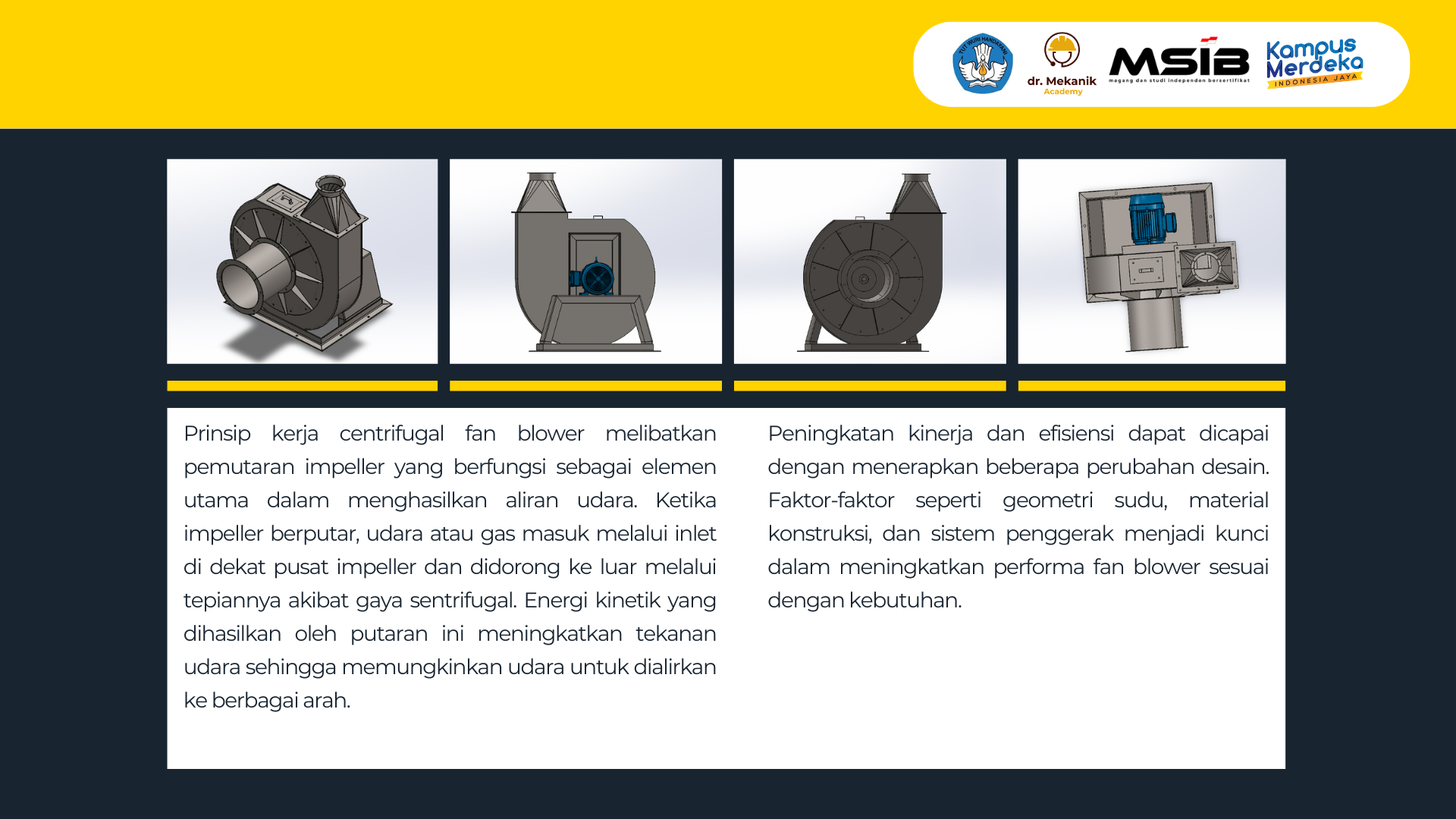 Desain Centrifugal Fan Blower slide 3