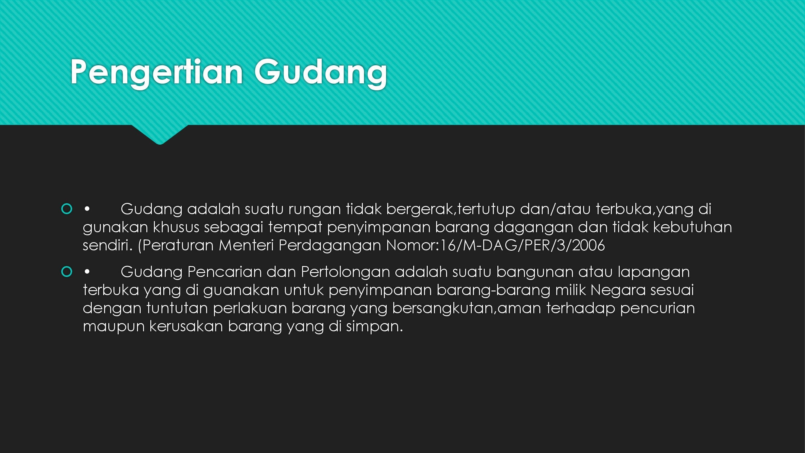 pelatihan manajemen pergudangan slide 1