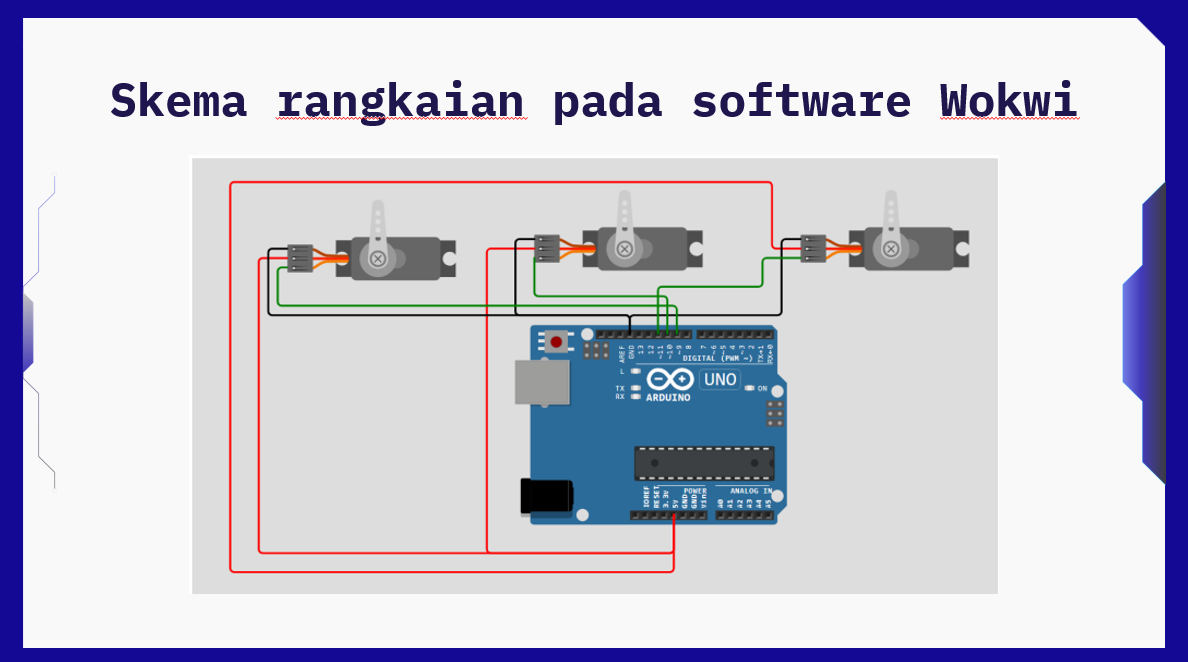 Kontrol 3 Motor Servo dengan Serial Monitor slide 1