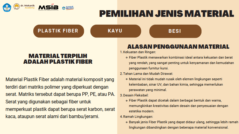 Pemilihan Material Untuk Desain Kursi Modern slide 2