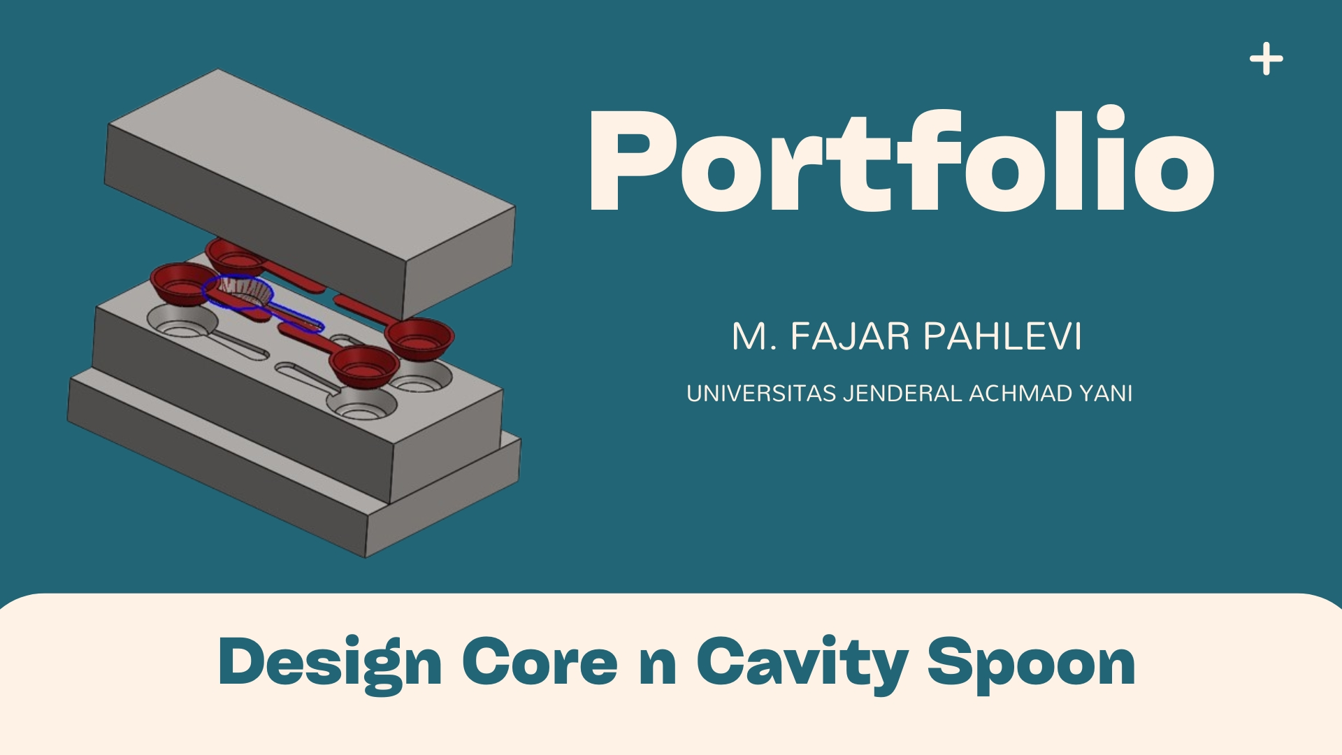 DESIGN SPOON & CORE CAVITY INJECTION MOLDING slide 1