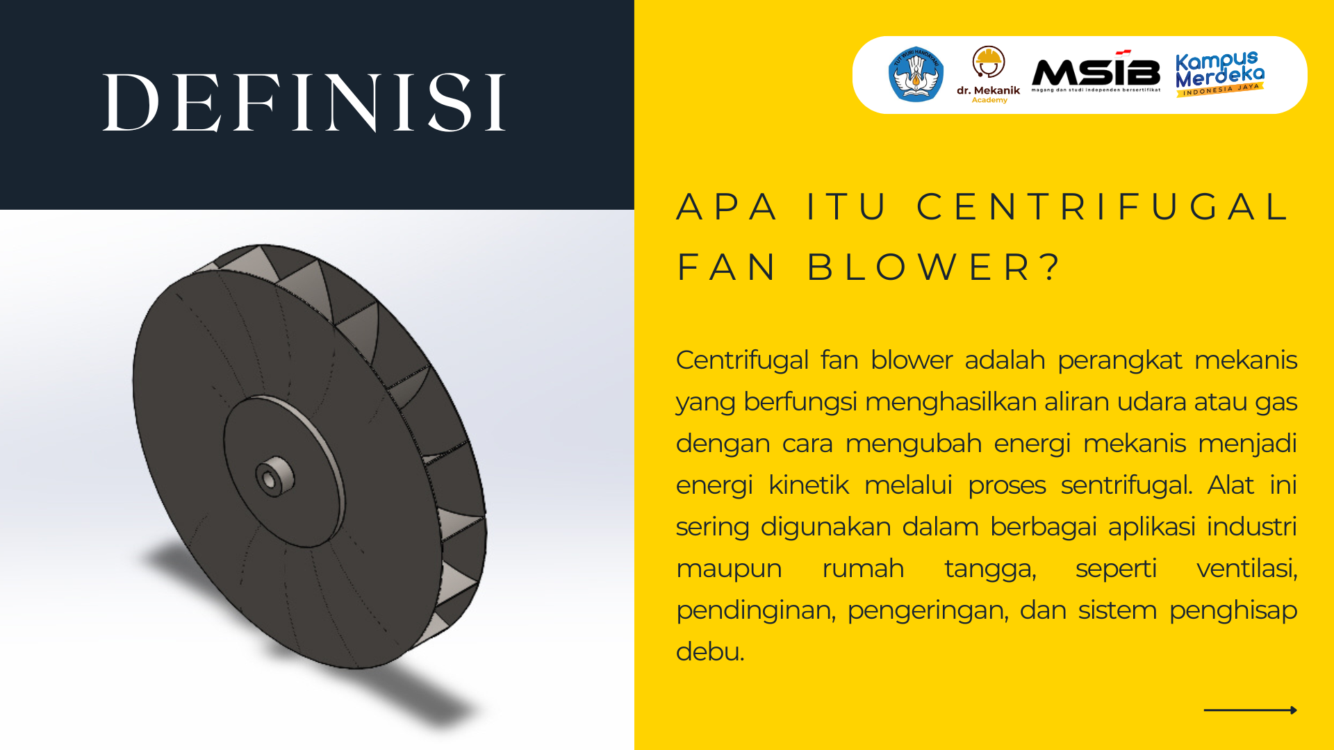 Desain Centrifugal Fan Blower slide 2