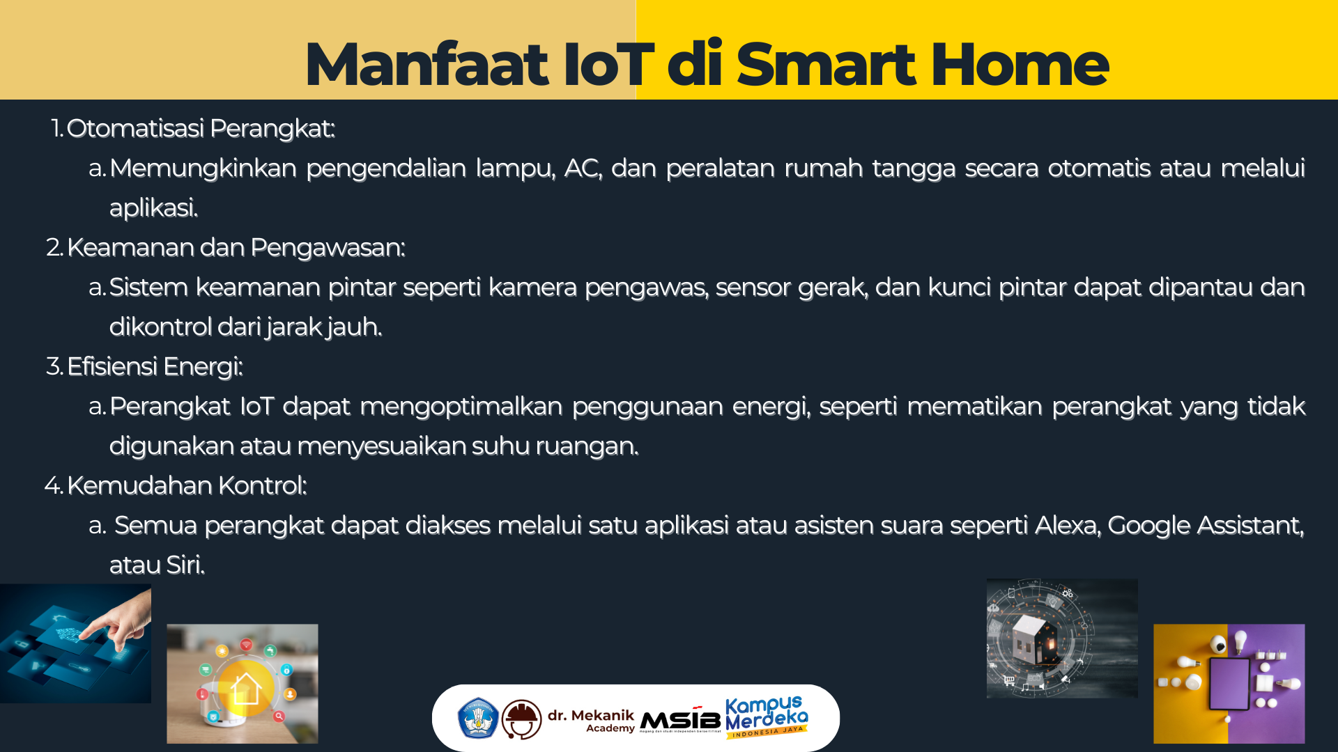 Implementasi IoT dibidang SmartHome slide 2
