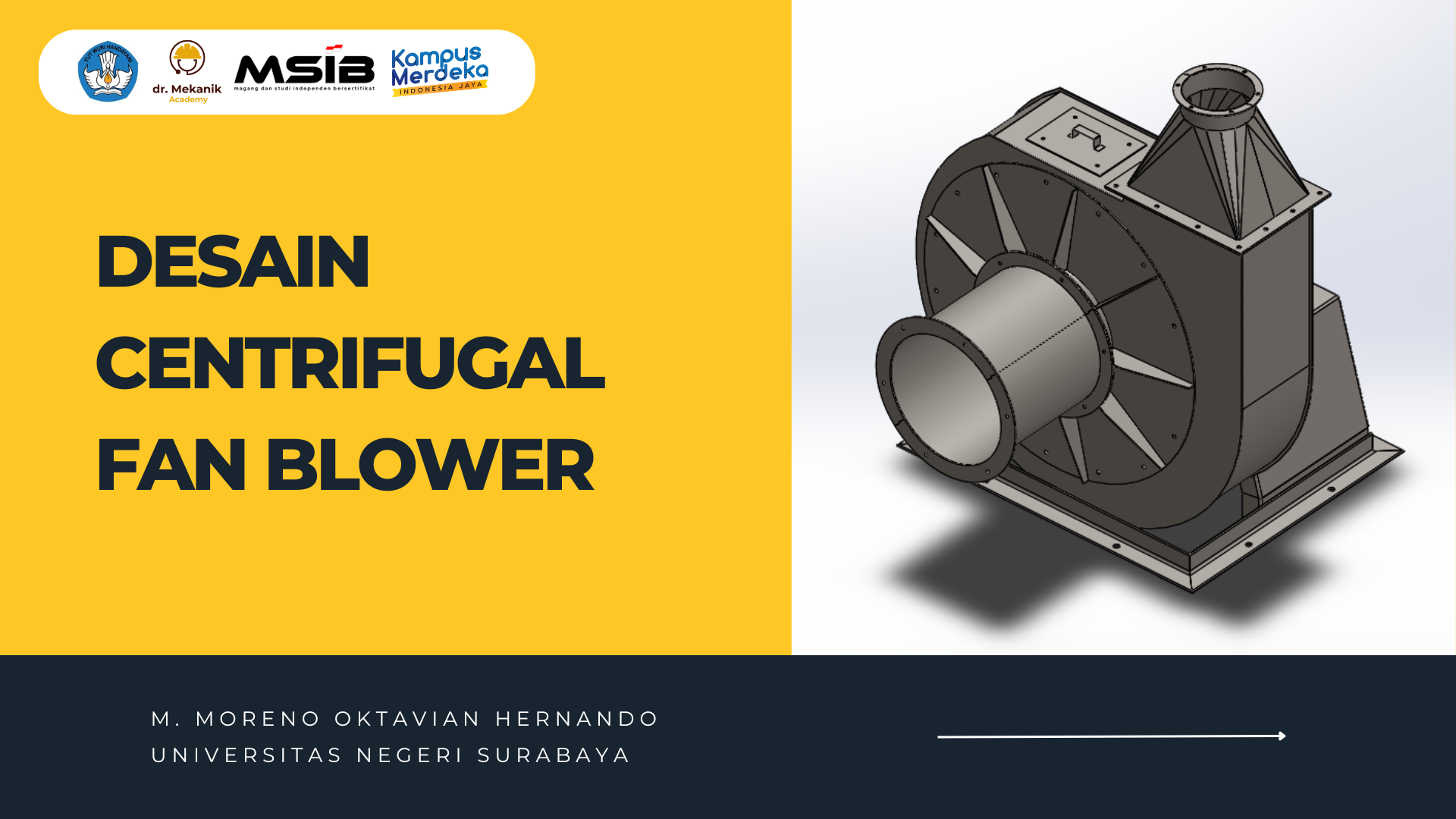 Desain Centrifugal Fan Blower slide 1