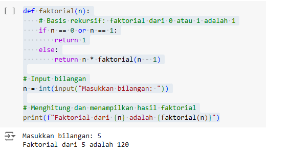 Program Faktorial & Faktor Bilangan Pada Python  slide 2