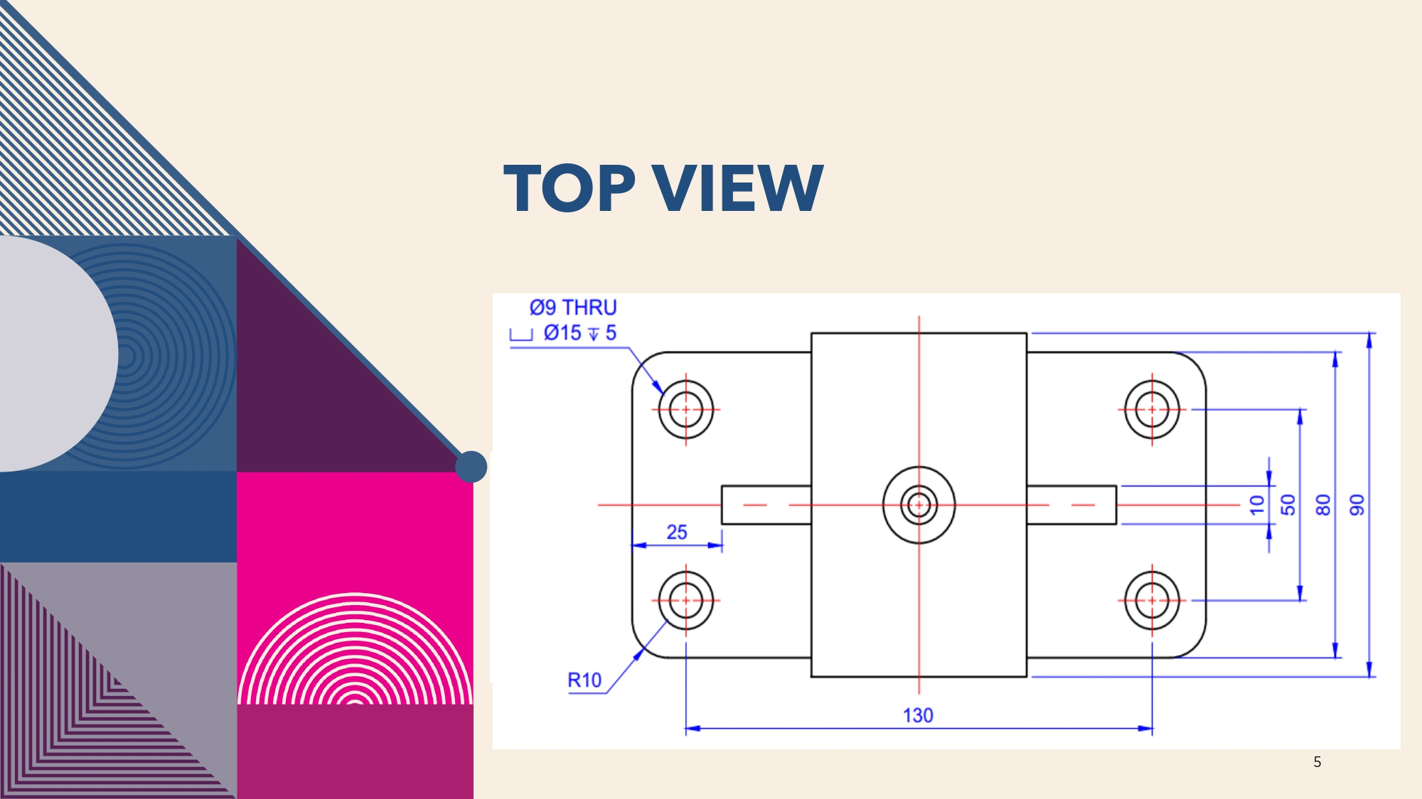 SHAFT SUPPORT 2D DESIGN slide 2
