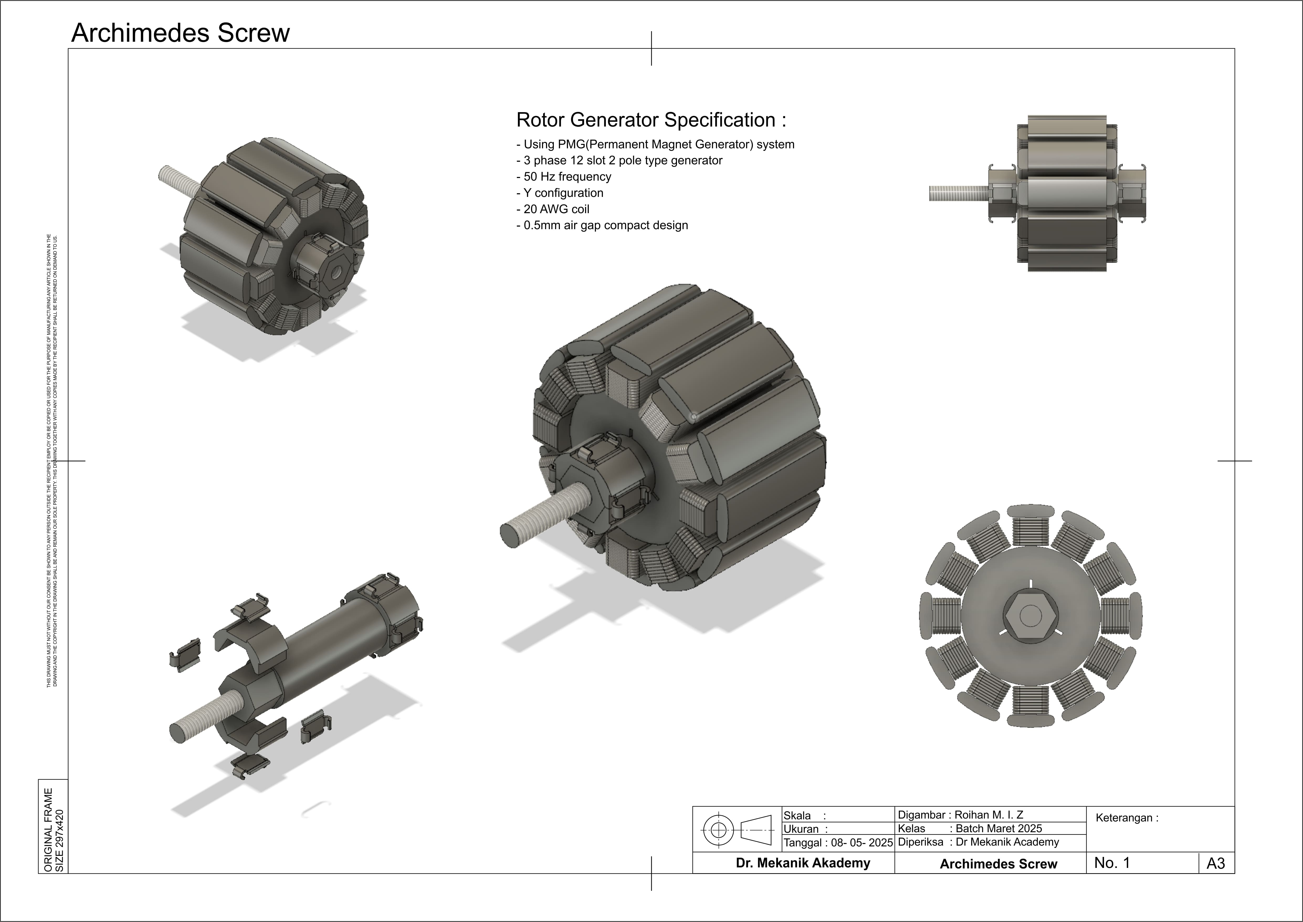 Archimedes Micro Hydro Screw Generator slide 3