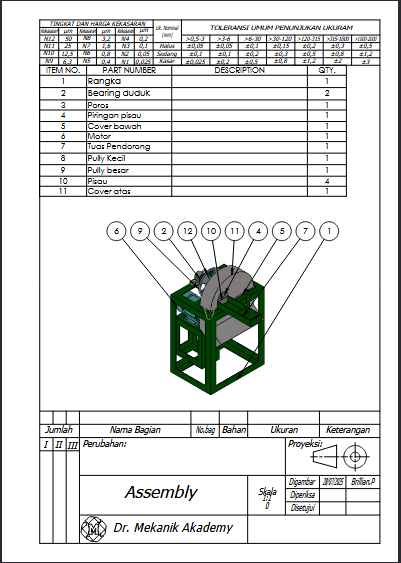 Rancang Bangun Mesin Perajang Singkong slide 2