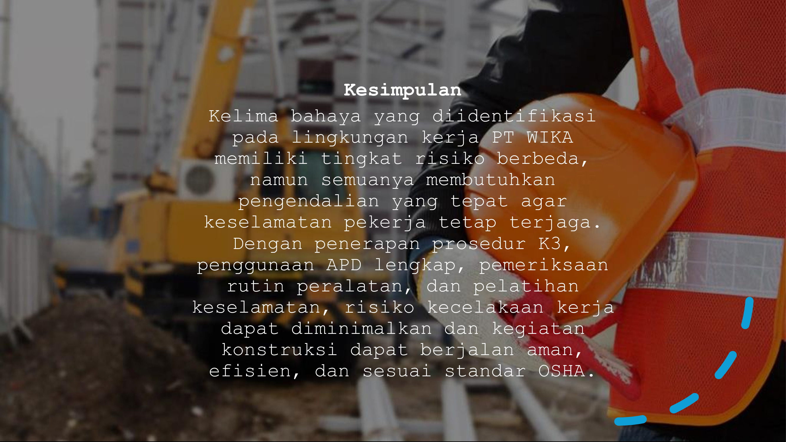 ANALISIS K3 BERDASARKAN STANDAR OSHA  slide 3