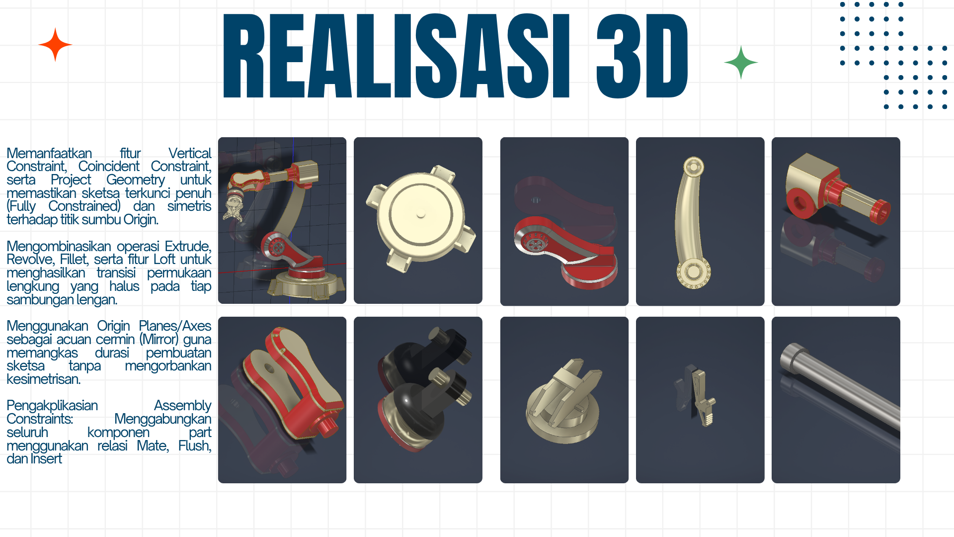 Design 3D Robot ARM With Software Inventor slide 3