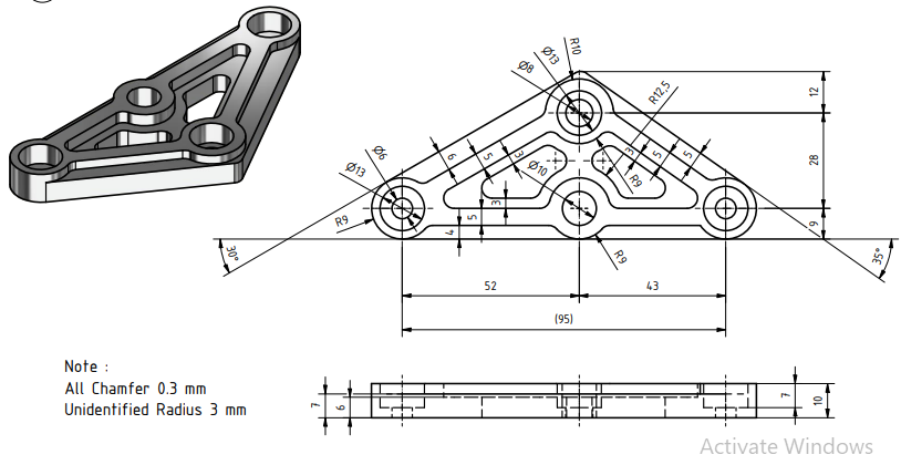 Desain Braket Lampu Motor CB slide 2