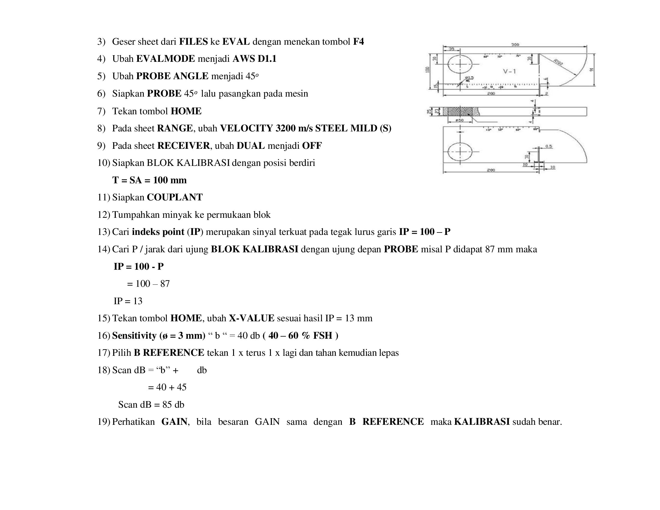 KALIBRASI USM 36 PADA BLOK KALIBRASI V1 DAN LASAN  slide 2