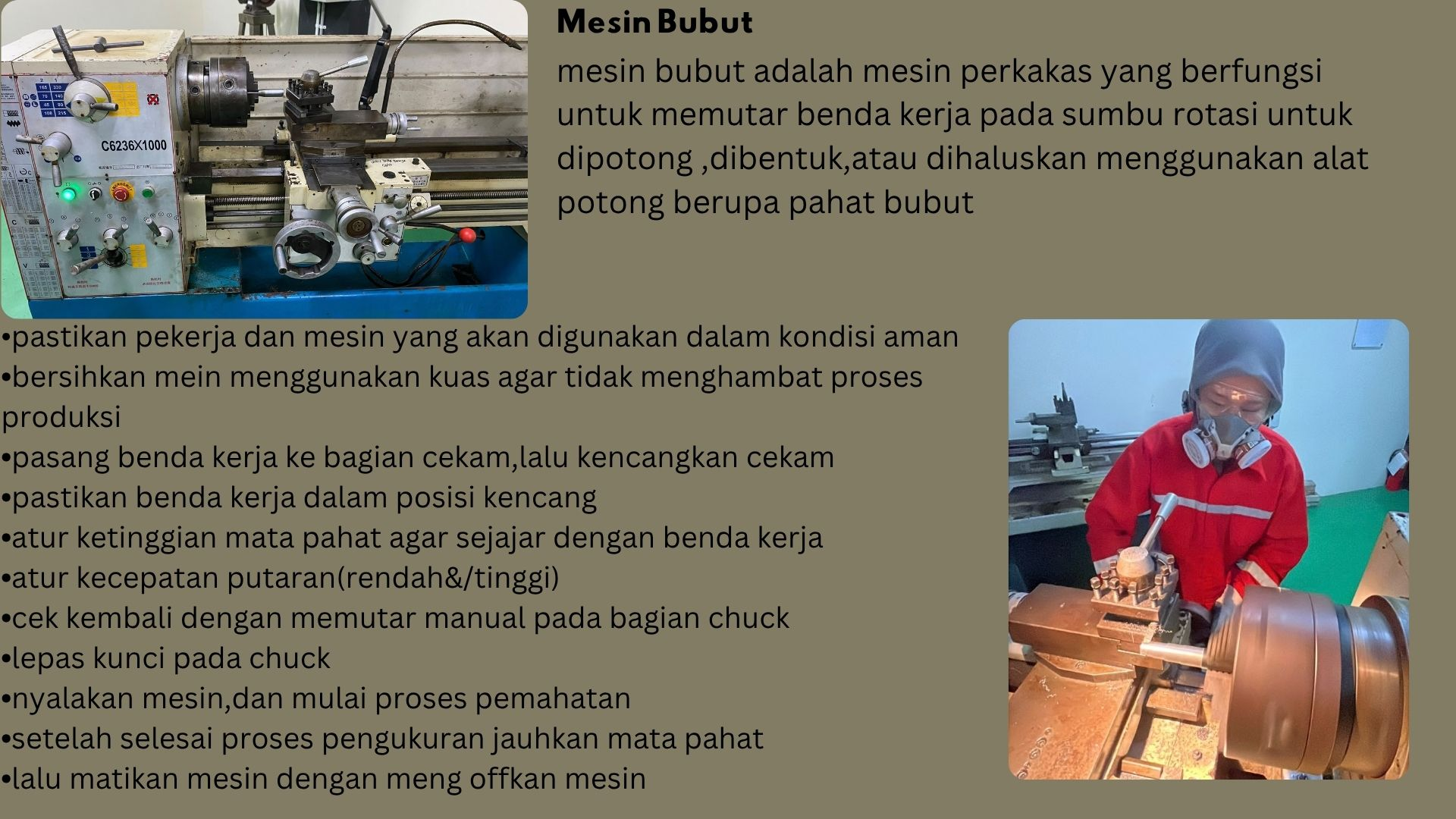 K3 DALAM MESIN BUBUT slide 1
