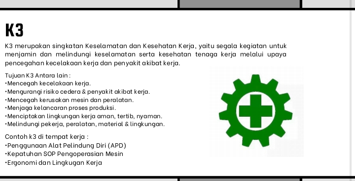 Hasil rincian operator produksi slide 1