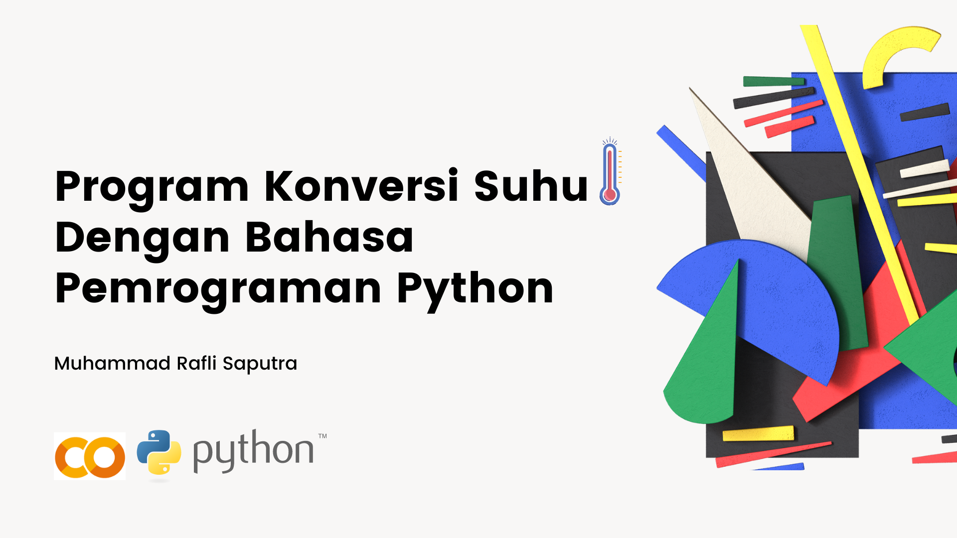 Program Konversi Suhu dengan Python