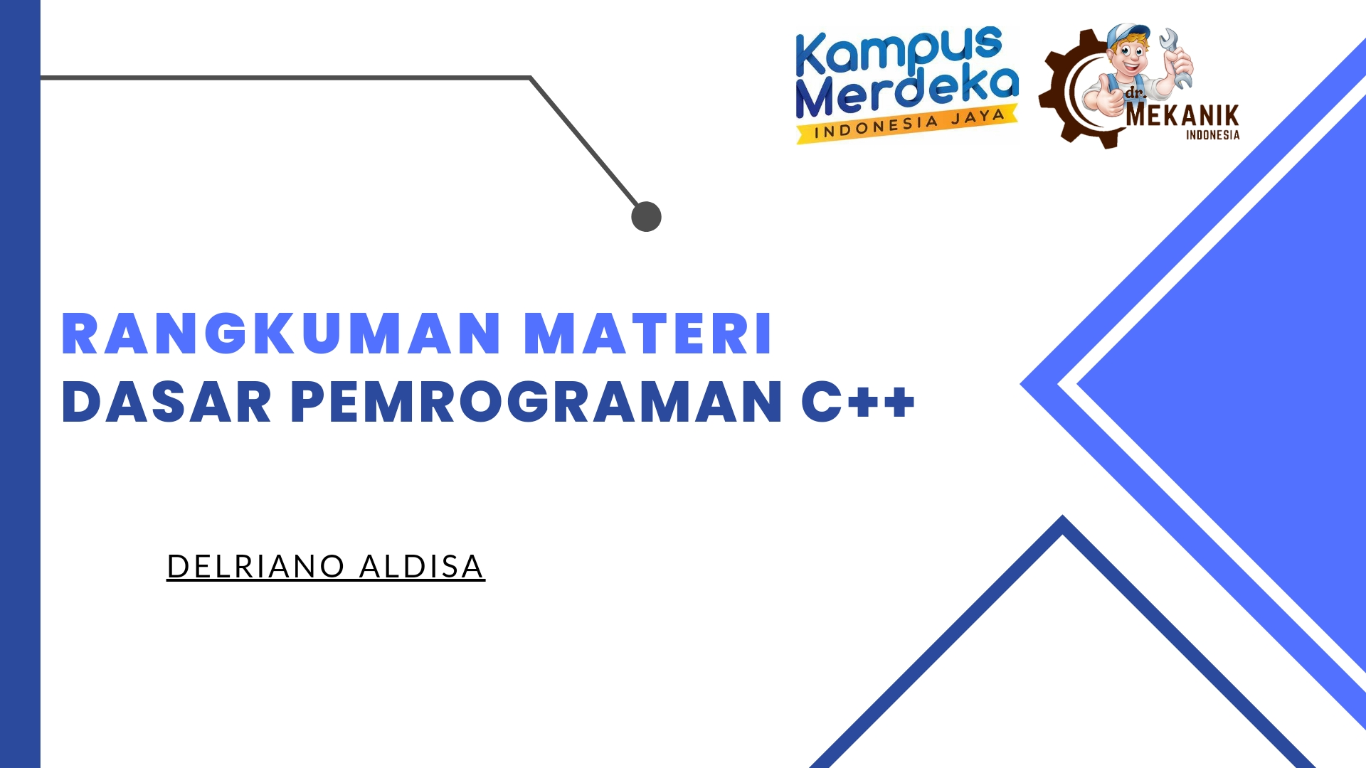 Rangkuman Materi Dasar-dasar Pemrograman C++