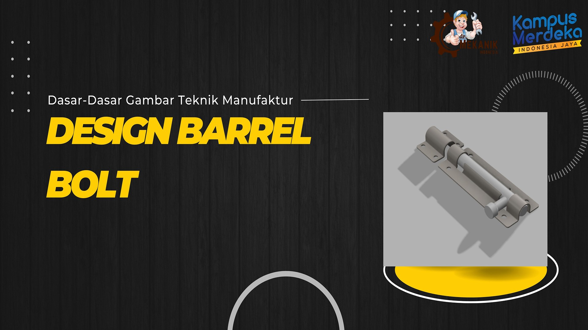 DESIGN BARREL BOLT (GRENDEL PINTU)