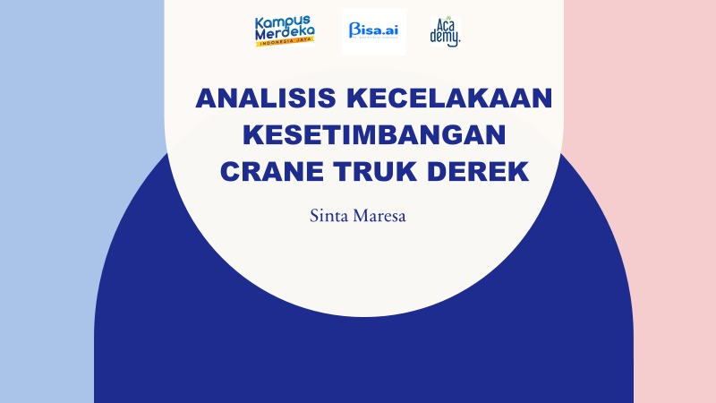 Analisis kecelakaan Kesetimbangan Crane Truk derek